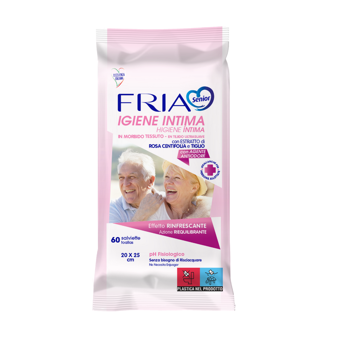 FRIA Senior Igiene Corpo - Salviette umide delicate, 6x24pz